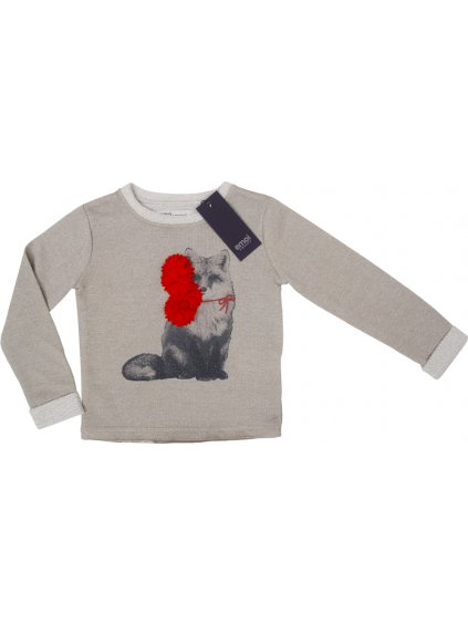 Emoi dívčí béžová mikina s liškou