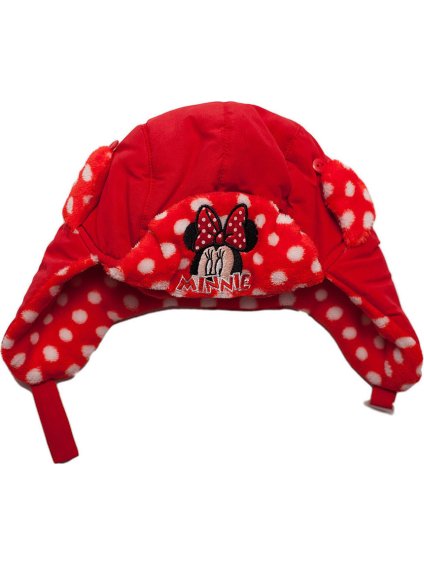 Minnie Mouse červená dívčí čepice (Velikost 52)