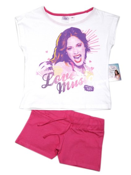 Violetta bílo-růžový set pro holky