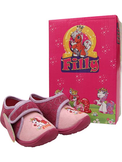 Filly dívčí růžové přezůvky (Velikost 25)