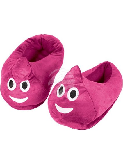 Emoji dívčí růžové pantofle