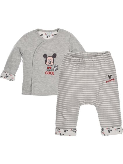 MICKEY MOUSE DISNEY BABY ŠEDÝ CHLAPECKÝ SET