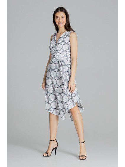 Překládané šaty se vzorem