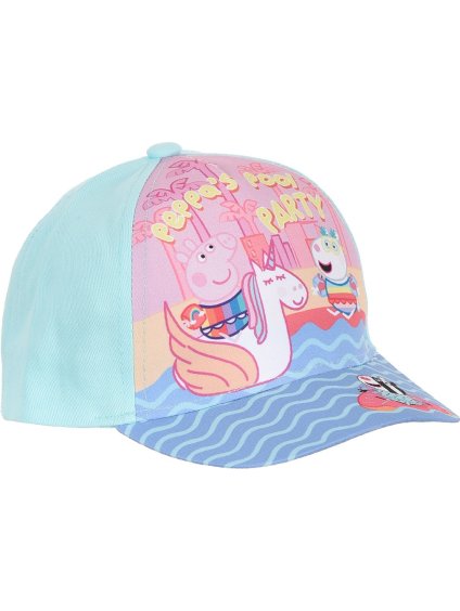 Dívčí barevná kšiltovka Prasátko Pepa