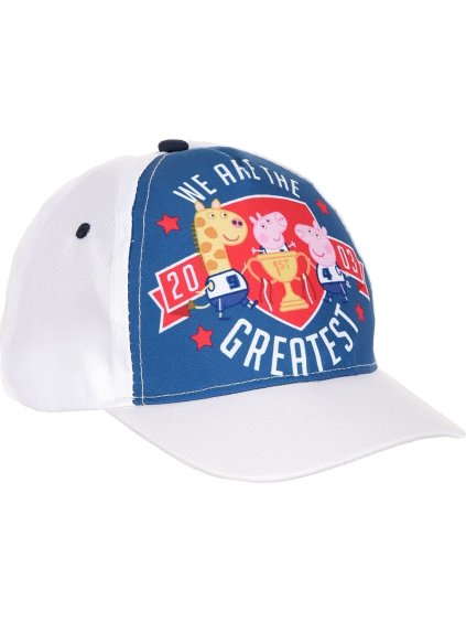 Prasátko Peppa bílá dívčí kšiltovka
