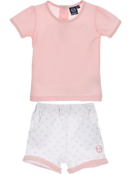 Sergio Tacchini růžovo-bílý dívčí komplet