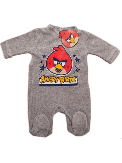 Angry Birds chlapecké šedé dupačky