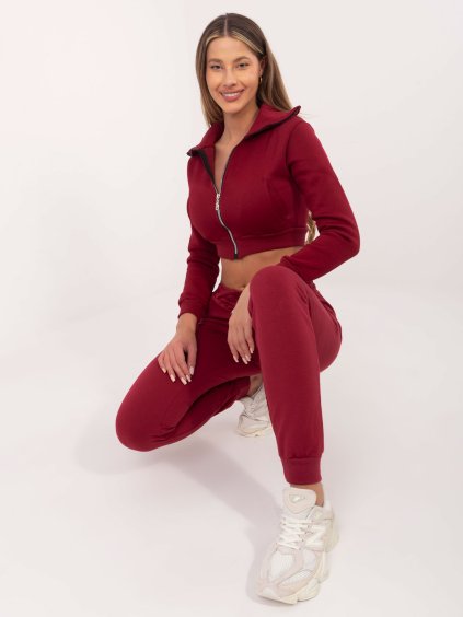 Dámské tmavě červené tepláky