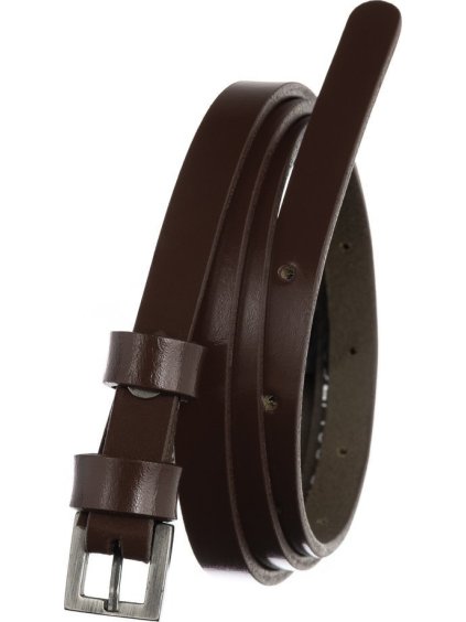 ROVICKY Tmavě hnědý úzký dámský opasek