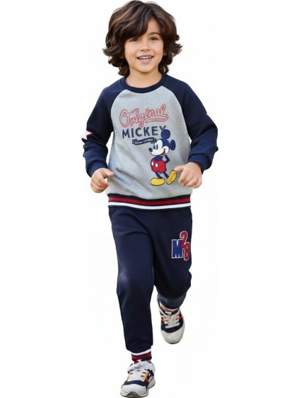 Mickey Mouse - tmavě modrá chlapecká tepláková souprava