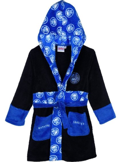 Černo-modrý chlapecký župan - Marvel Avengers