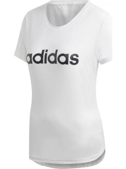 BÍLÉ DÁMSKÉ TRIČKO ADIDAS DESIGN 2 MOVE LOGO TEE