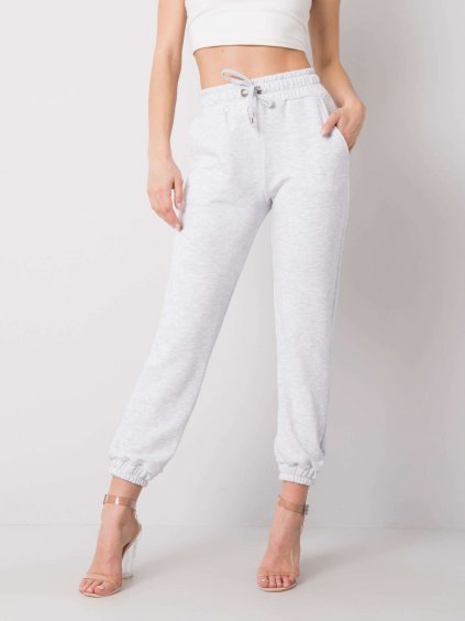 Světle šedé dámské tepláky