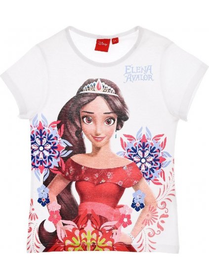 ELENA FROM AVALOR BÍLÉ DÍVČÍ TRIČKO S POTISKEM