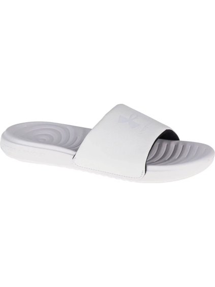 Bílé dámské nazouváky Under Armour Ansa Fixed Slides