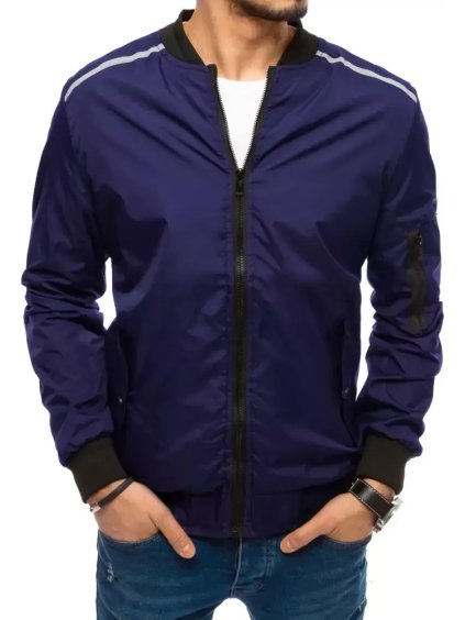 Modrá pánská lehká bunda