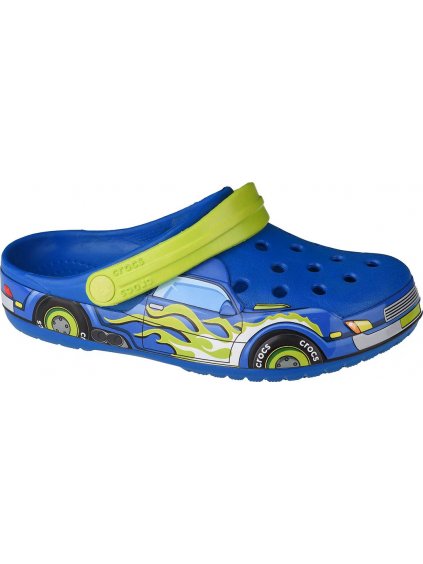 MODRÉ CHLAPECKÉ NAZOUVÁKY CROCS FUN LAB TRUCK BAND CLOG