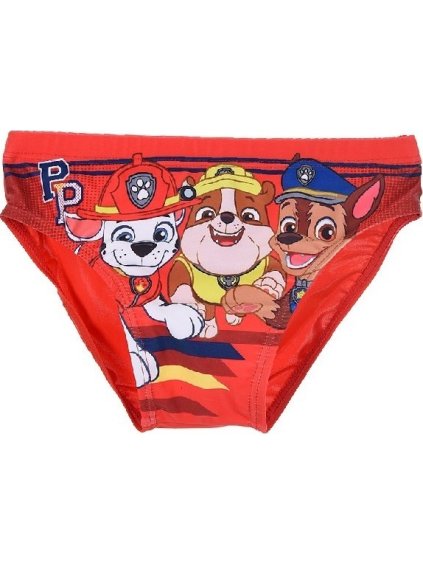 Paw Patrol červené chlapecké plavky