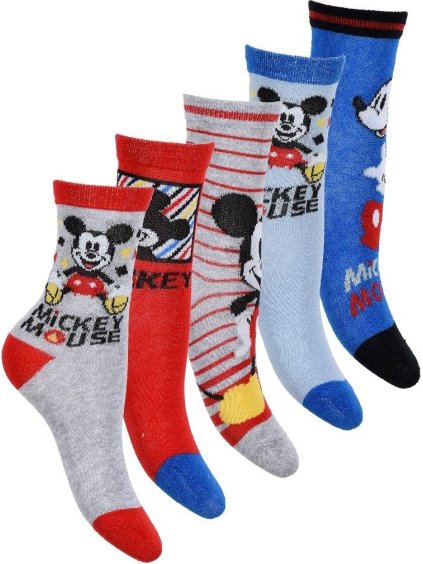 Mickey Disney barevné chlapecké ponožky - 5 párů