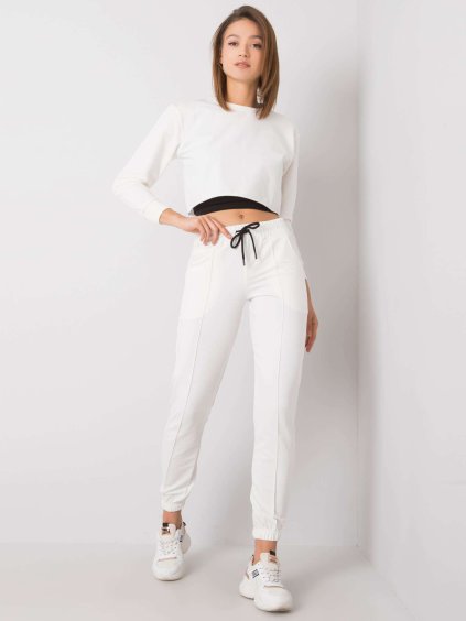 Smetanová dámská tepláková souprava