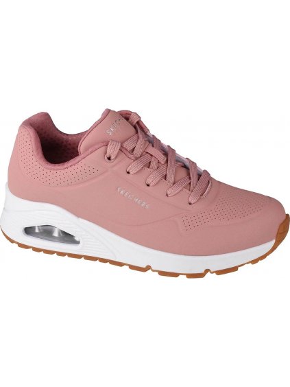 RŮŽOVÉ DÁMSKÉ TENISKY SKECHERS UNO-STAND ON AIR