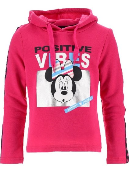 Růžová dívčí mikina Minnie Mouse
