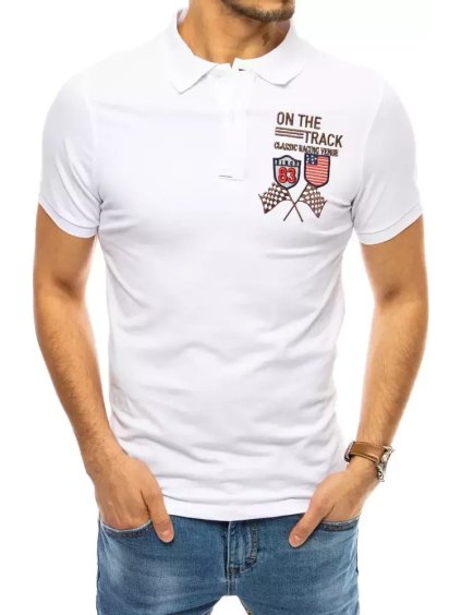 Bílá polokošile s výšivkou