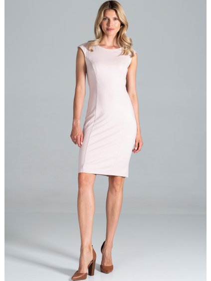 Pudrové elegantní šaty