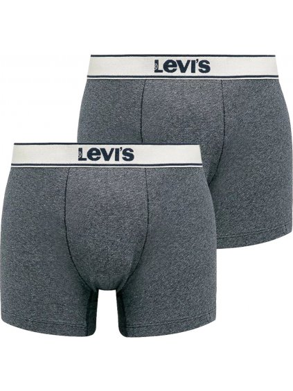 ŠEDÁ SADA BOXEREK LEVI'S BOXER 2 PAIRS BRIEFS