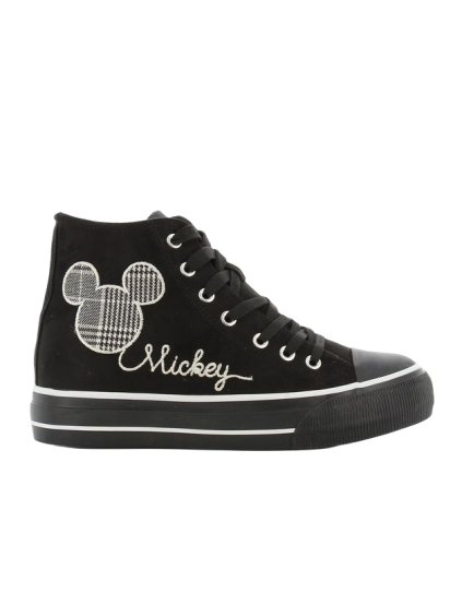 Černé dámské kotníkové tenisky Disney Mickey Mouse (Velikost 36)