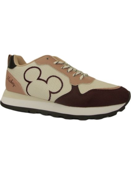 Dámské tenisky Mickey Mouse - krémová/pudrová/vínová