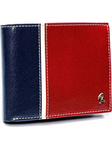 Rovicky červeno-modrá pánská peněženka L072