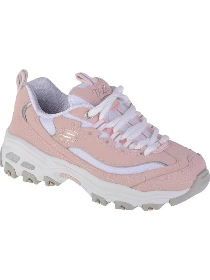 Pudrové dívčí tenisky Skechers D'Lites- Biggest Fan