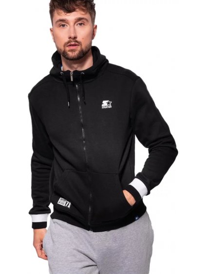 ČERNÁ PÁNSKÁ MIKINA STARTER MAN BLOUSE ZIP HOODIE