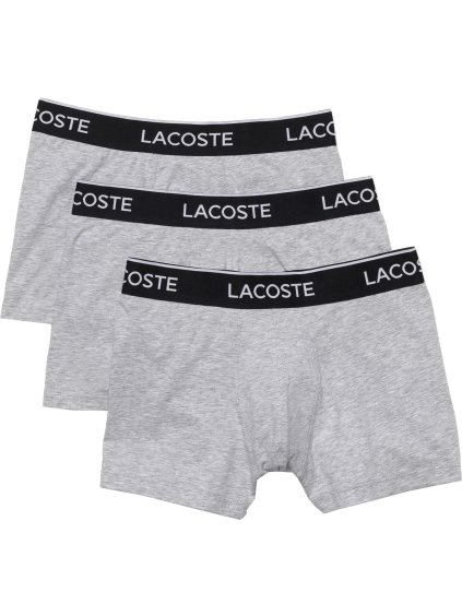 Světle šedá sada boxerek Lacoste 3-Pack Boxer Briefs