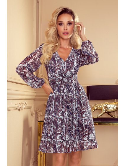 Šifonové šaty s výstřihem ELIZABETH