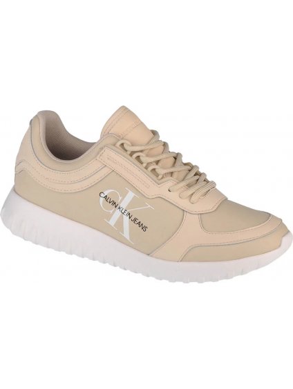 BÉŽOVÉ DÁMSKÉ TENISKY CALVIN KLEIN RUNNER LACEUP