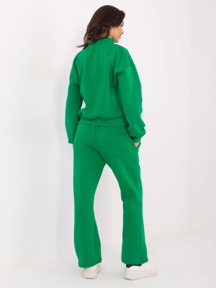 Zelená dámská oversize tepláková souprava
