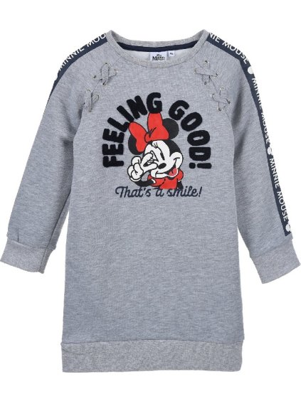 Šedá dívčí tunika Minnie Mouse Disney (Velikost 98)