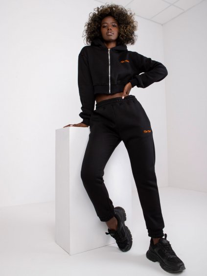 Černý sportovní set tepláků a mikiny California