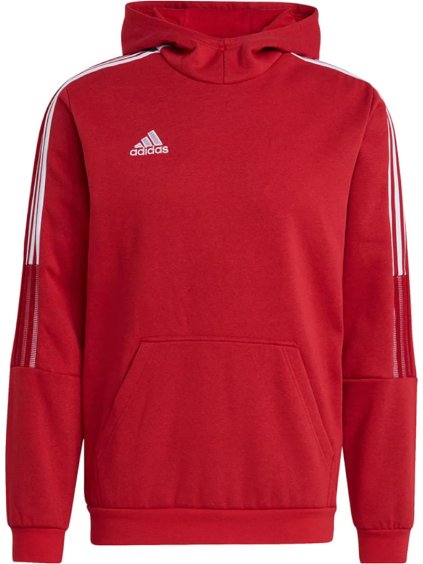 Červená pánská mikina adidas Tiro 21 Sweat Hoody