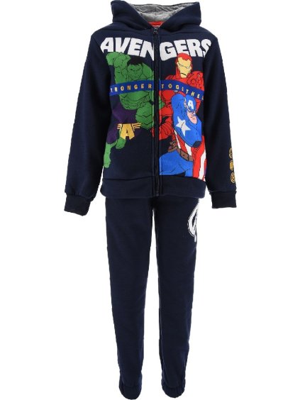 Tmavě modrá chlapecká teplákovka Marvel Avengers