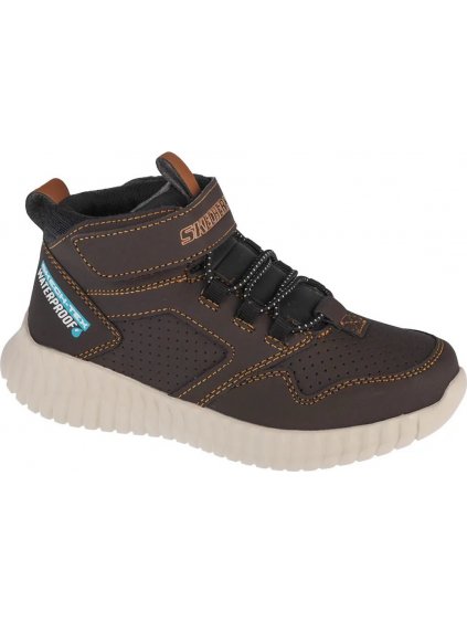 HNĚDÉ CHLAPECKÉ KOTNÍKOVÉ BOTY SKECHERS ELITE FLEX-HYDROX