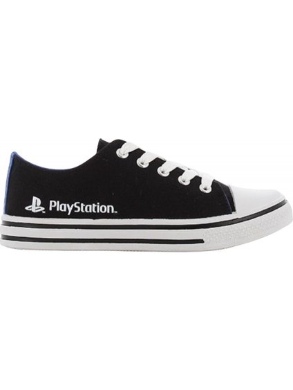 ČERNÉ PLÁTĚNÉ TENISKY PLAYSTATION