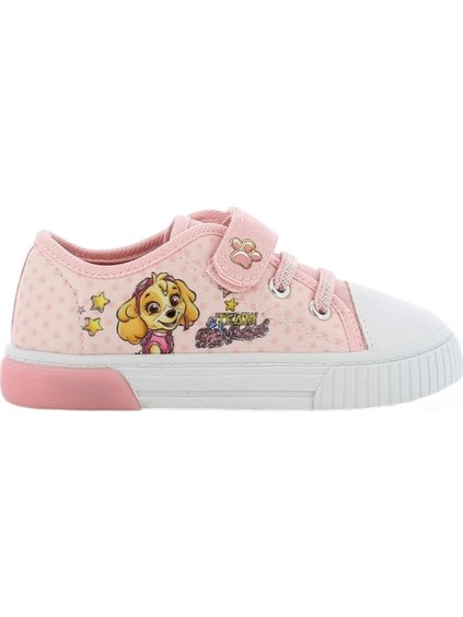 Světle růžové plátěné tenisky Paw Patrol Skye