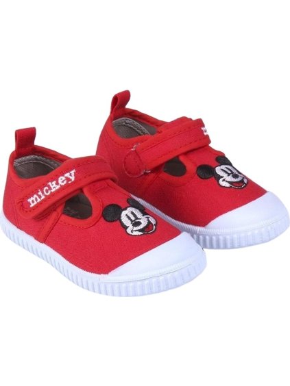 Červené přezůvky Mickey Disney (Velikost 21)