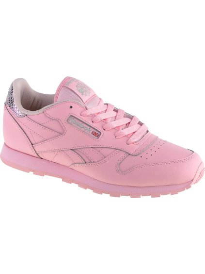 Světle růžové dívčí tenisky REEBOK Classic Leather