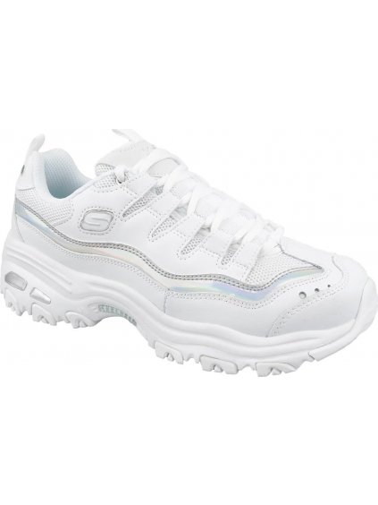 BÍLÉ DÁMSKÉ TENISKY SKECHERS D'LITES