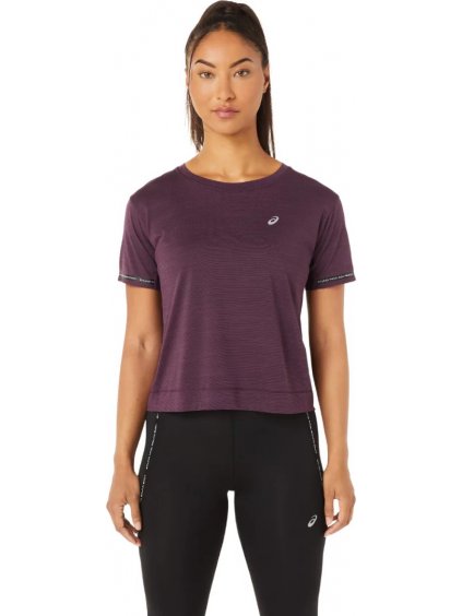 FIALOVÉ TRIČKO ASICS RACE CROP TOP