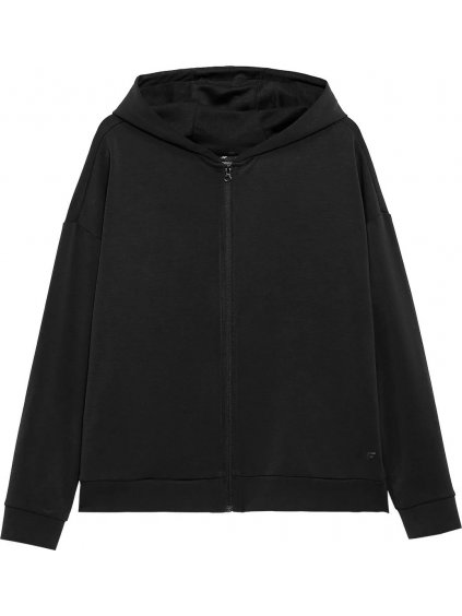 ČERNÁ MIKINA S KAPUCÍ 4F WOMEN'S HOODIE